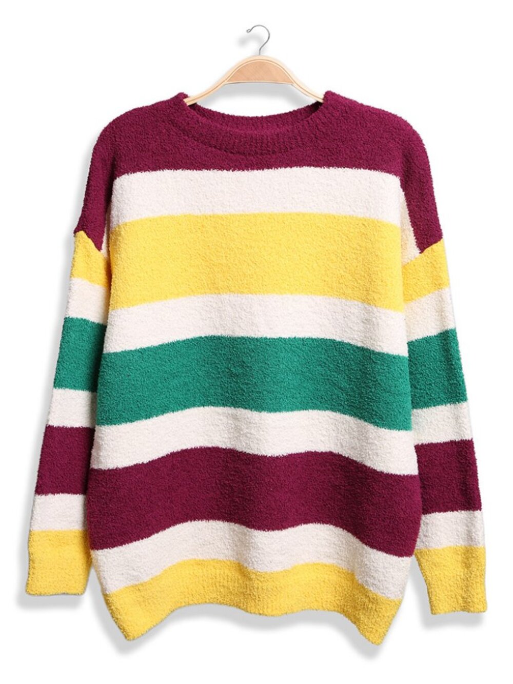 Mardi Gras Color Block Sweater